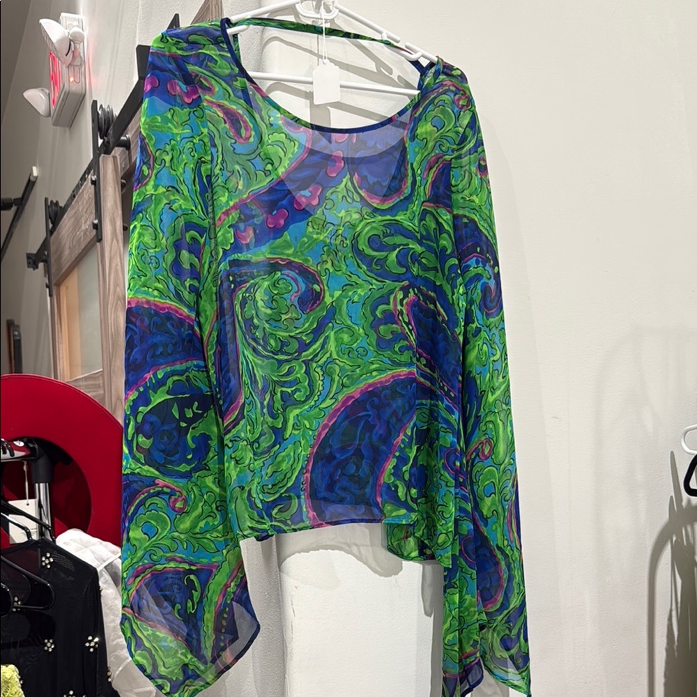 Show Me Your MuMu Green and Blue Tunic